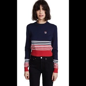 NEW FILA Women's Mariah Crop Sweater